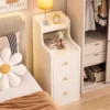 White Bedside Table With Drawer