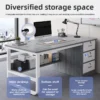 Modern Office Desk with Drawers