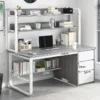 cn-11134207-820l4-msdzomfhips5d3.webp Computer Desk and Bookshelf Combo L140cm W50cm H73cm