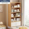 5 Tier Wood Display Bookshelf L60cm W24cm H133cm
