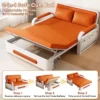 Metal Folding Sofa Bed 2 Seater
