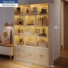 my-11134207-820lf-me9fgn21j6di63.webp Wooden Storage Cabinet With Drawers L120cm W24cm H180cm