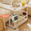 Adjustable Bedside Laptop Table With Wheels