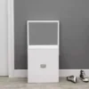 Wall Mounted Folding Shoe Bench L30cm W27cm H65cm
