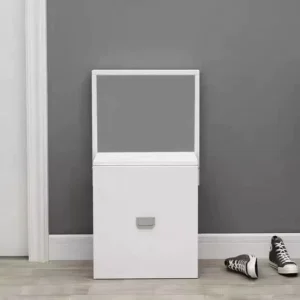 my-11134207-820lh-mf8747cm9vyg3e.webp Wall Mounted Folding Shoe Bench L30cm W27cm H65cm