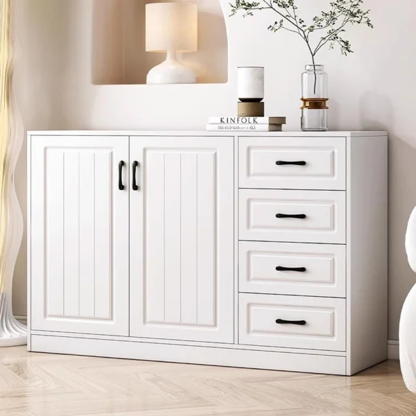 Modern Solid Wood Storage Cabinet