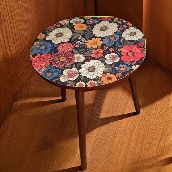 Mandala Retro Pattern Side Table