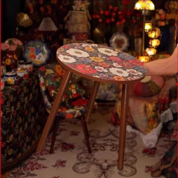 Mandala Retro Pattern Side Table