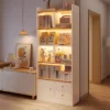Solid Wood Display Rack Cabinet L60cm W24cm H180cm