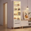 Wooden Bookshelf Storage Cabinet