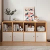 Wooden Two Tone Bookcase Cabinet